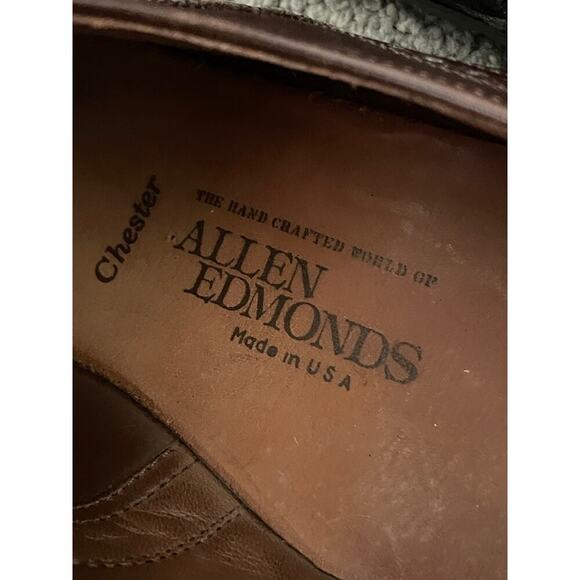 Allen Edmonds Chester Wingtip Oxfords Brown 13 D Lace-Up Career Formal Office - Picture 13 of 13